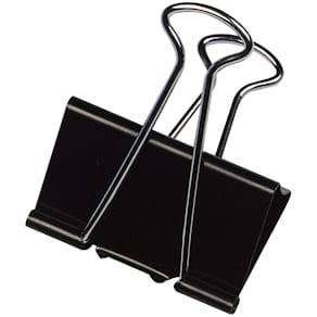 Foldbackklammern Q-CONNECT, 24 mm, 10 St., schwarz