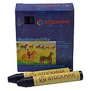 Wachsfarbstifte STOCKMAR, blauviolett, 12 Stück