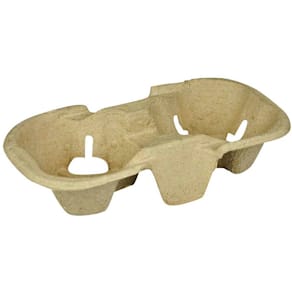 Kopholder, papir/cellulose/papir naturlig, For 2 cups kasse a