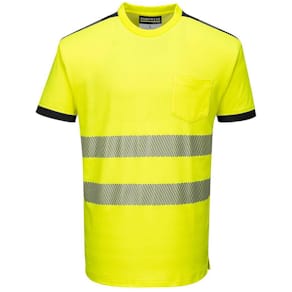 T-shirt varsel PW T181 kl2 gul M