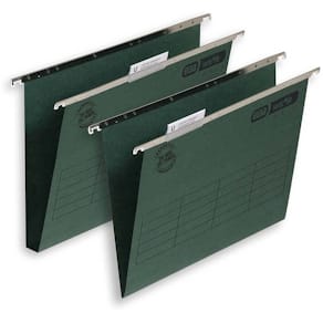 Hængemappe Elba Vertic, grøn karton, 50 stk