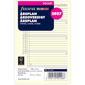 Årsplan Pocket 2027 Svensk/Dansk/Norsk