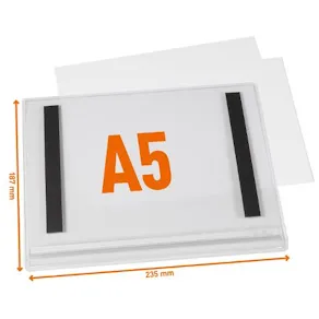 Plastf DURABLE vattentål A5 magnet 5/fp