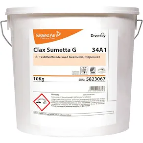 Tvättmedel Clax Sumetta free, hink, 10kg