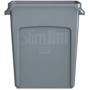 Papperskorg RUBBERMAID Slim Jim® 3541, 60L grå