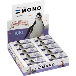 Radierer MONO, Motiv Pinguin, weiß
