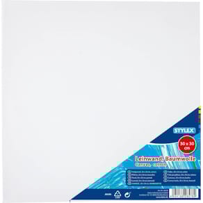 Keilrahmen STYLEX, 30 x 30 cm, weiß