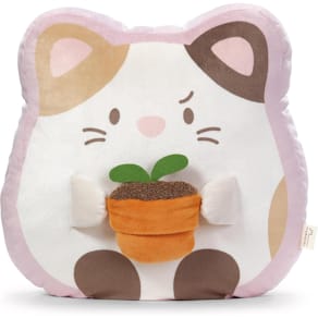 Plüschkissen NICI mymochi Katze Angy mit Blumentopf, bunt