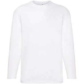 T-shirt Långärmad FRUIT vit 4XL