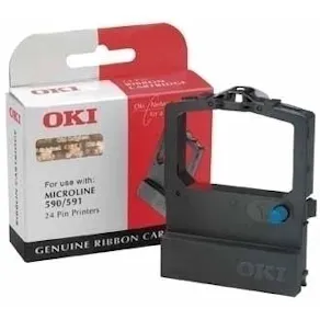 OKI - 1 - svart - färgband - för Microline
