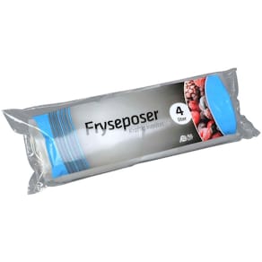 Fryseposer 32 µm LDPE, 200x380 mm, transparent, rulle 22