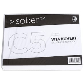 Kuvert konsument C5 FH 80g vit100/fp