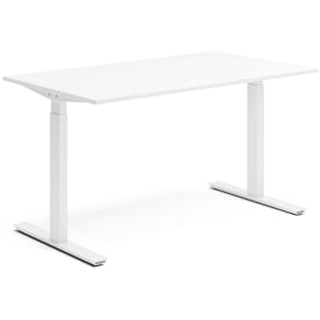 Skrivbord el 140x80 cm Vit/Vit