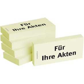 Haftnotiz BIZSTIX Business Haftnotizen 1301010107, Für Ihre Akten