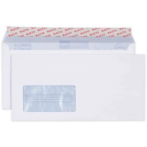 Briefhülle Elco Proclima C5/6 DIN lang, weiß, Fenster, 500 Stück