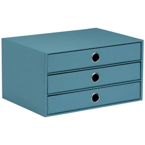 Schubladenbox RÖSSLER Soho, denim, 3 Schubfächer