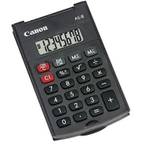 Miniräknare CANON AS-8 svart