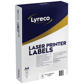 Etikett LYRECO 99,1x33,9mm 4000/fp