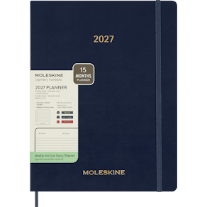 Moleskine Essential Planner Weekly Vertical XXL Sapphire Blue 2027