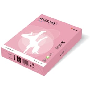 Kopierpapier MAESTRO COLOR Pastell, A4, 80 g/m², rosa, 500 Blatt