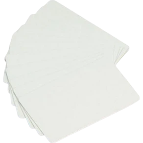 Plastkort ZEBRA PVC White Cards 500/fp