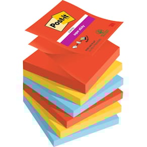 Haftnotizblock Post-it Z-Notes Super Sticky Playful Collection, 6