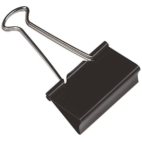 Foldbackklammer Q-Connect, 19 mm, 10 St., schwarz