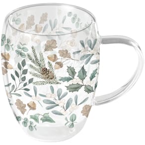 Teeglas AMBIENTE Sammlung von Blätter, doppelwandig, 0,35l