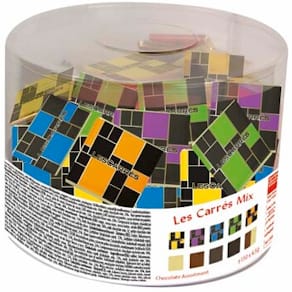 Chokolade JDE Les Carrés Mix, individuelt pakket, 300 stk