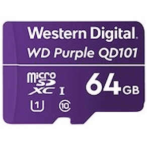 WD Purple WDD064G1P0C-85AEL0 - Flash-minneskort - 64 GB - UHS-I