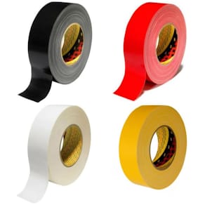 Tejp Textil Plastbelagd Vit, 50mm x 50m, 24/fp