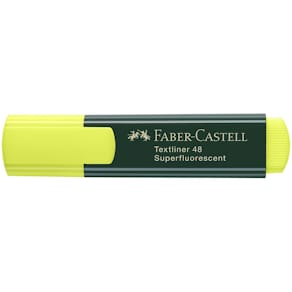 Överstrykningspenna FABER-CASTELL Textliner 48 Gul, 10st