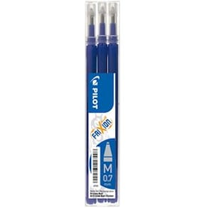 Pennpatron Gelbläck PILOT Frixion Ball/Clicker Blå, 0.7mm, 3/fp