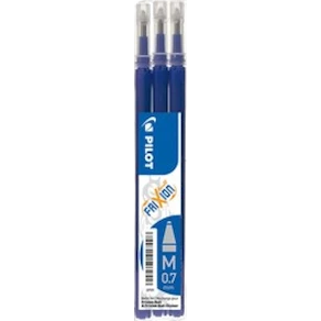 Pennpatron Gelbläck PILOT Frixion Ball/Clicker Blå, 0.7mm, 3/fp