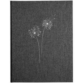 Kondolenzbuch GOLDBUCH Pusteblume, anthrazit, 28x21 cm, 44 Seiten