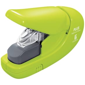 Heftgerät PLUS JAPAN 31146, klammerlos, grün