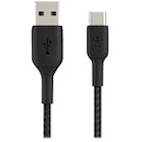 BOOST CHARGE USB-A to USB-C Cable Braided, Black (2m)