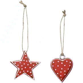 Weihnachtsanhänger Noname Mangoholz, sortiert, 2-teilig