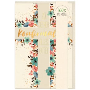 Konfirmationskarte Green Line, 11,5 x 17 cm, 5er-Set