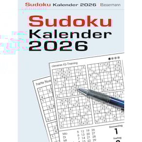 Tagesblock BASSERMANN Sudoku, 16,5x22 cm