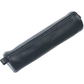 Schlamperrolle Alassio, Leder, schwarz