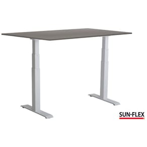 Bord SUN-FLEX VI höj/sänk 140x80 vit/grå