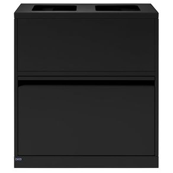 Avfallsbeholder BICA 880 80L sort