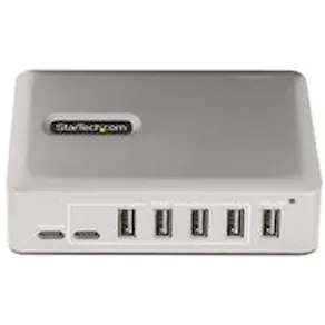 StarTech.com 7-Port USB-C Hub, 5x USB-A + 2x USB-C, Self-Powered
