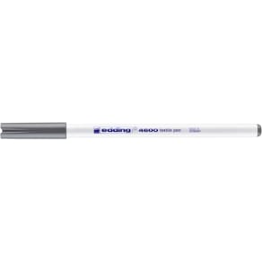 Textilstift edding T-Shirt pen, grau, Rundspitze, 1 mm