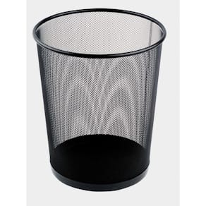 Papperskorg trådmetall svart, 35cm, 18L