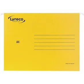 Hängmapp LYRECO A4 gul 25/fp