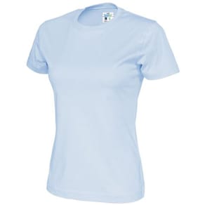 T-shirt COTTOVER dam GOTS himmelsblå M