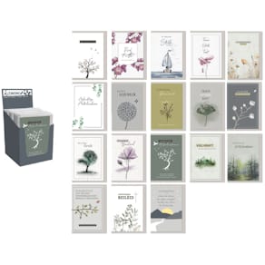 Trauerkarten KOMMA³, 60 Stück