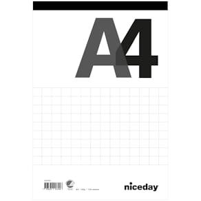 Perforerat block A4 100blad rutat